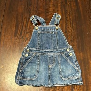 Toddler 18-24 months denim overall skirt